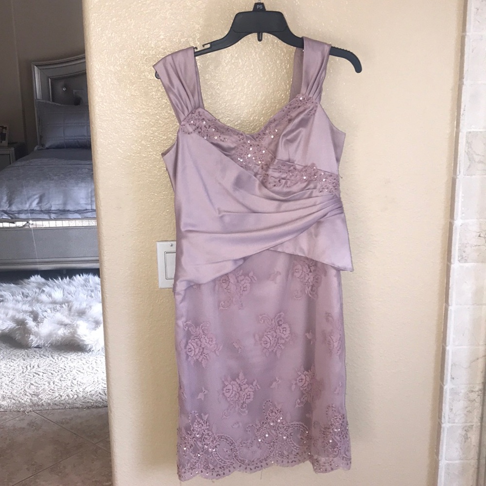 Adrianna Papell light purple color dress,mother of the bride